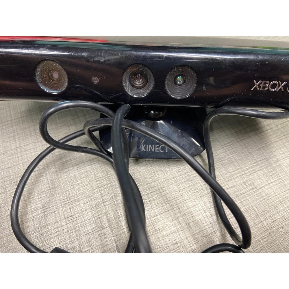 Genuine Microsoft XBOX 360 Kinect Sensor Bar Model‎ 1414 Black Authentic Tested